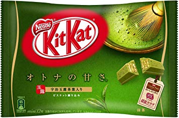 Nestlé Kit-Kat, matcha flavor.