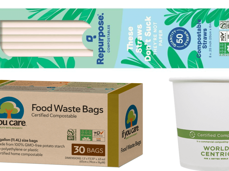 The environmental impact of compostable plastics