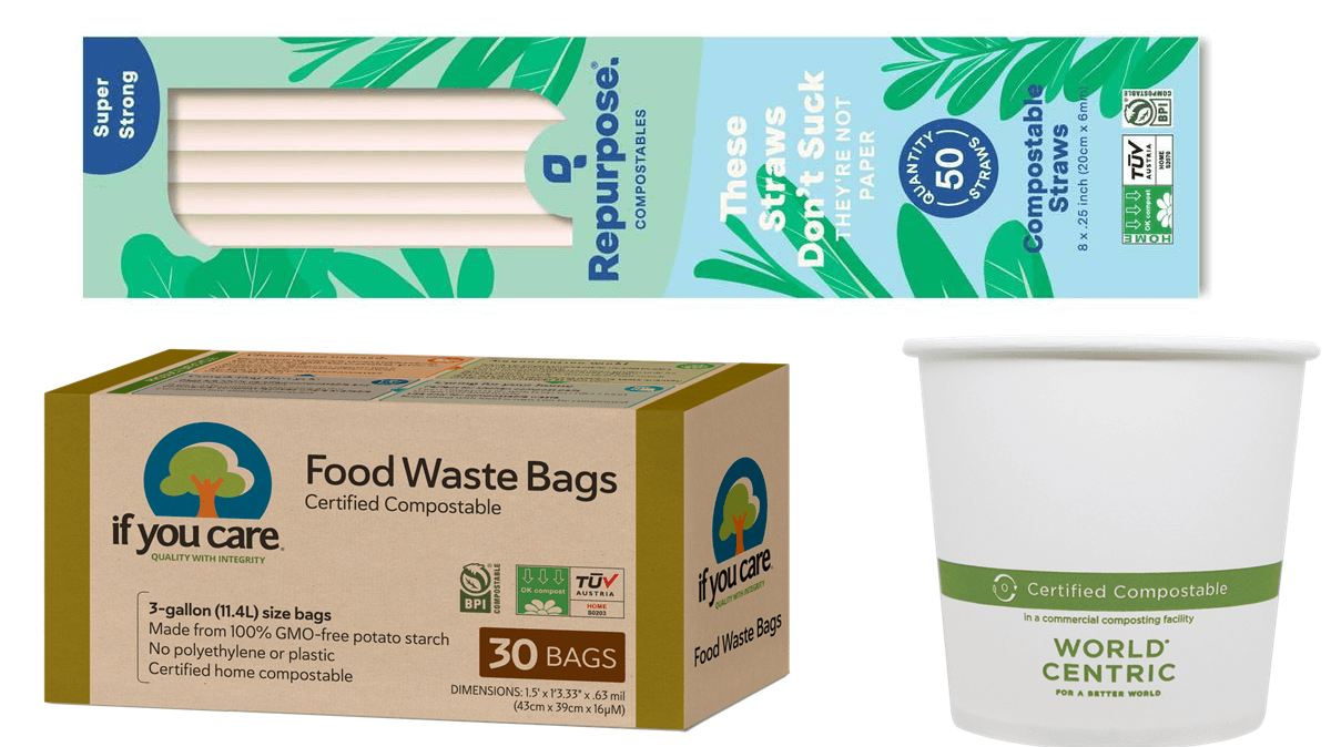 The environmental impact of compostable plastics