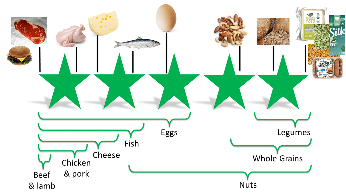 Sustainable Food: Ethical ratings for different protein sources